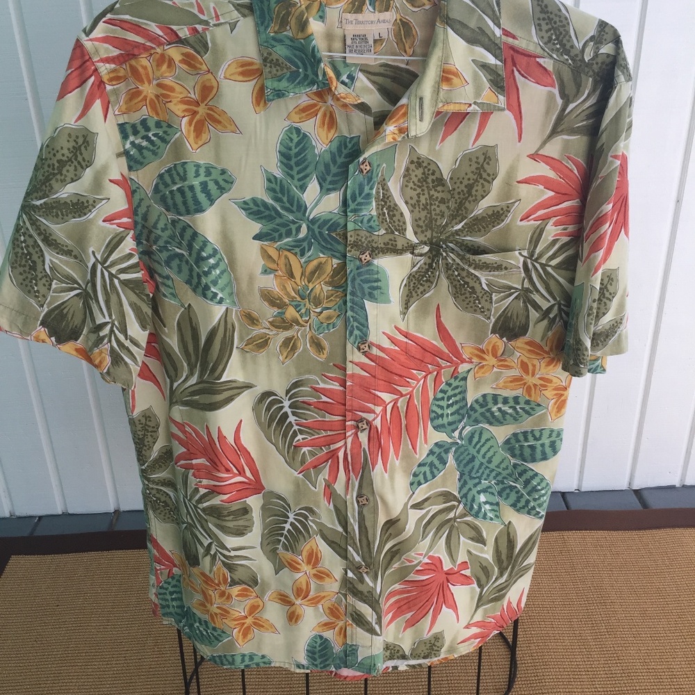 The Territory Ahead Men's Hawaiian Shirt Size L